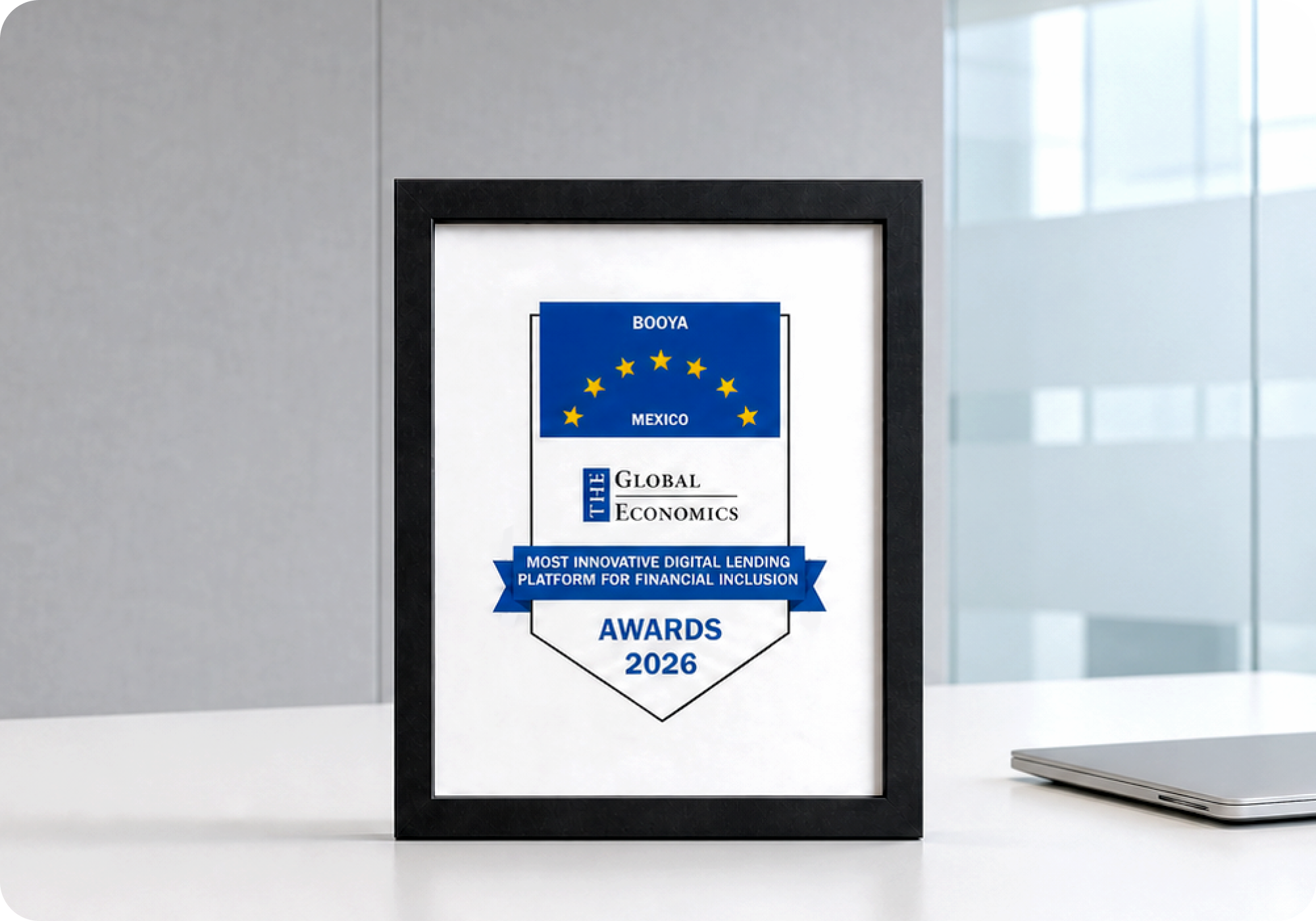 Reconocimiento de The Global Economics Awards 2026 para Booya